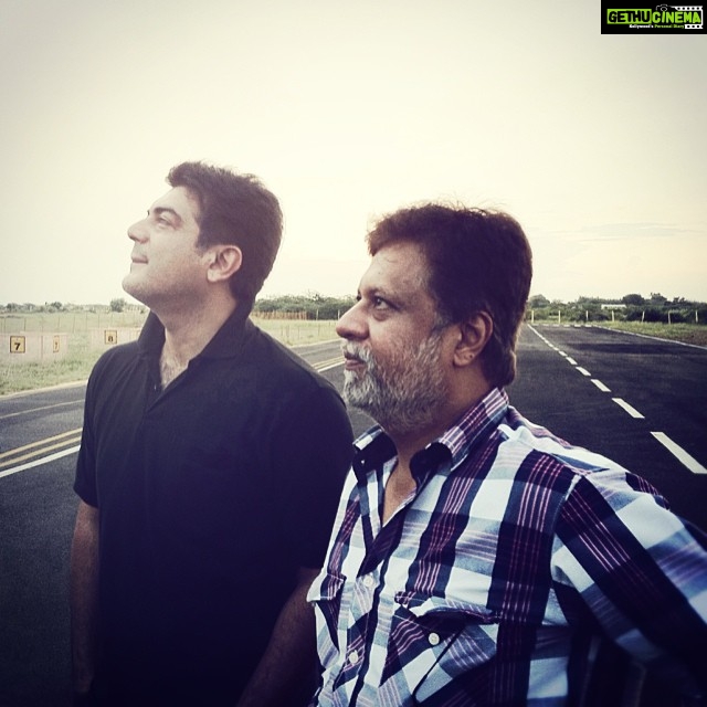 Ashwin Kakumanu Instagram - #thala #airstrip alls good with vinayak and chettiyar