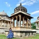 Asmita Sood Instagram - Sunday stroll...🦋 #throwback #traveldiaries #travel #travelxp #showpresenter #udaipur #cenotaphsofindia #aharcenotaphs Ahar Cenotaphs