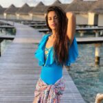 Avika Gor Instagram - Sun kissed! Pc @milindchandwani Wearing @angelcroshet_swimwear Location @driftretreat Managed by @pickyourtrail #Maldives #vacation Drift Thelu Veliga, Maldives