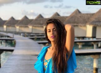 Avika Gor Instagram - Sun kissed! Pc @milindchandwani Wearing @angelcroshet_swimwear Location @driftretreat Managed by @pickyourtrail #Maldives #vacation Drift Thelu Veliga, Maldives