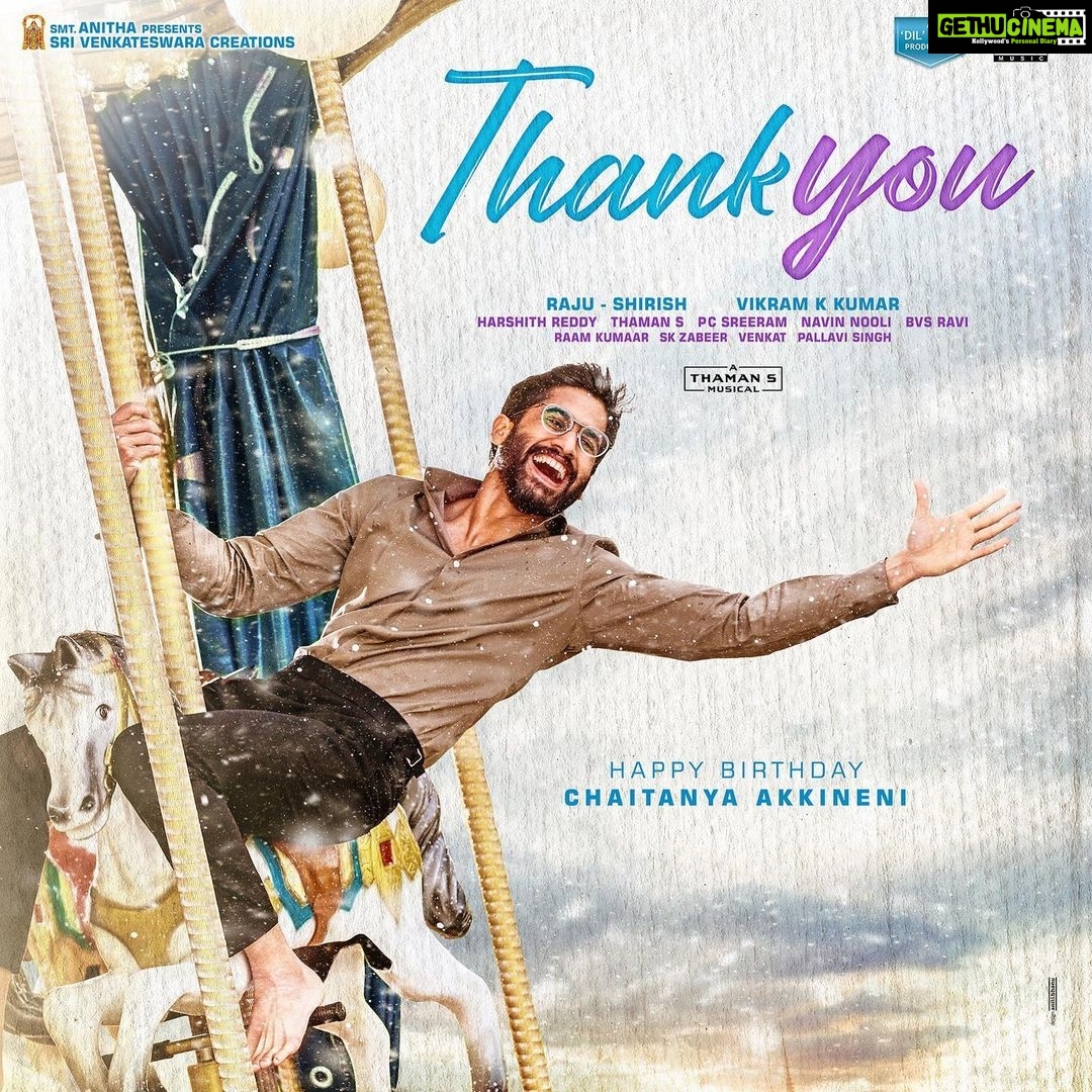 Avika Gor Instagram - Presenting the First Look of #ThankYouMovie #hbdyuvasamratnagachaitanya @thisisvikramkumar @musicthaman @pcsreeram.isc @bvsravi @chayakkineni @raashiikhanna @malvikanairofficial @avikagor @saisushanthreddy @pallavi_85 @srivenkateswaracreations @hanshithareddy @harshithsri #DilRaju @adityamusicindia #nagachaitanya #raashikhanna #avikagor