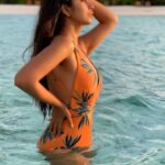 Avika Gor Instagram - @driftretreat 🧡 #Maldives #vacation Pc @milindchandwani Wearing @angelcroshet_swimwear @pickyourtrail 🧡