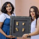 Bhama Instagram - Our life got a lot brighter with the arrival of our baby... I felt my whole world change when I held her in my arms for the first time! 🤱 I'm saving some of those precious memories to show her when she grows up🥰 #Impressions.. the replicas of my baby’s hands n feet preserved in a frame.. for a lifetime...!! Definitely this is something unique. She can touch her own tiny hands n feet in the future☺️ Thankyou @anila_impressions_and_frames for this token of love❤️😇 #December Baby 👶 #2020 Kochi, India