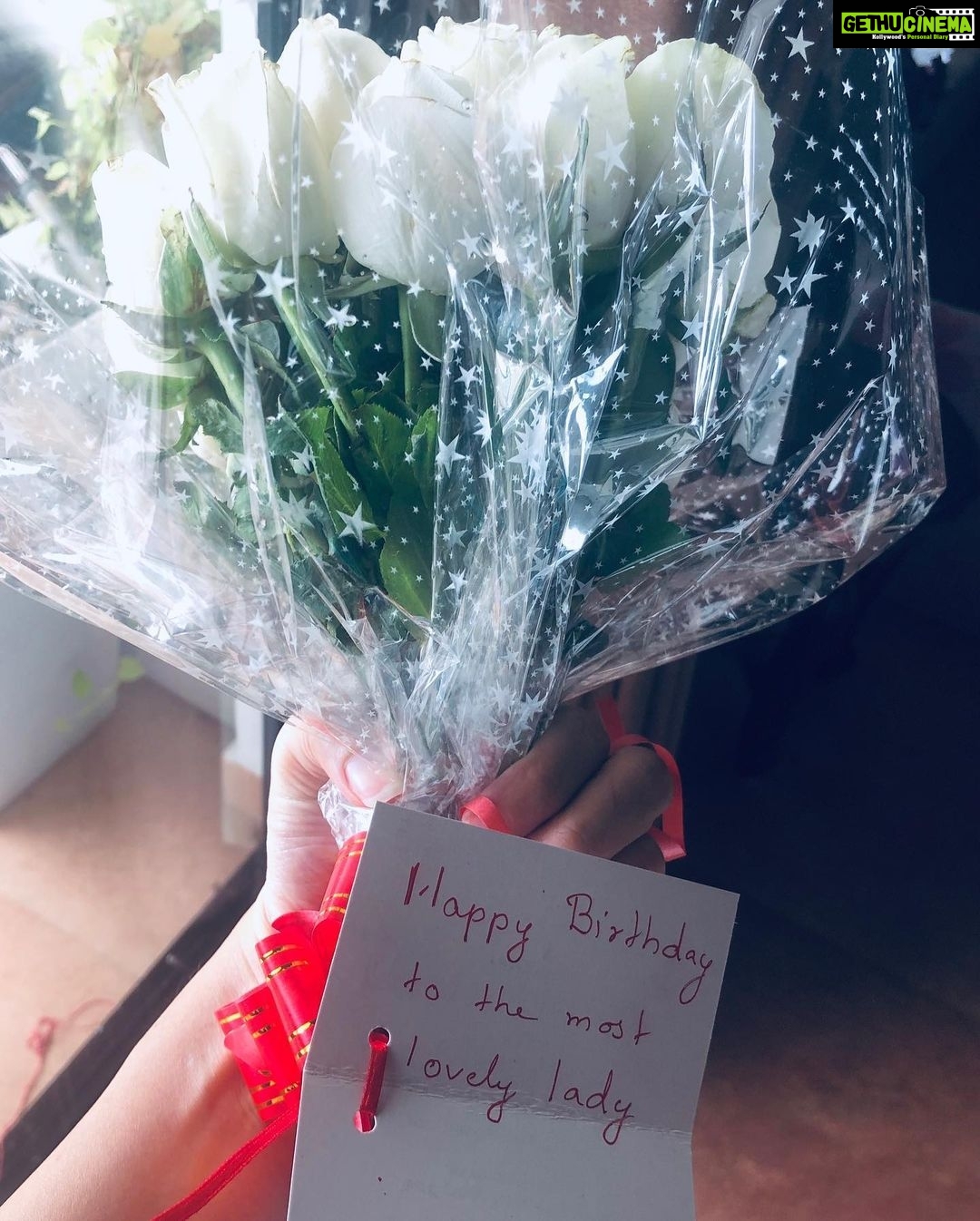 Bhama Instagram - morning birthday surprise💞from #Nathoon#Aswathi 💞