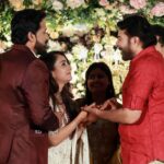 Bhama Instagram - Thank u sooo much dear Mammooka😇 Your presence & blessings made our occasion very special ♥️ Feeling Blessed ♥️🙏 #Mammokka #Legend #wedding # reception #blessing # happiness @mammootty ♥️ Photography - @sainu_whiteline