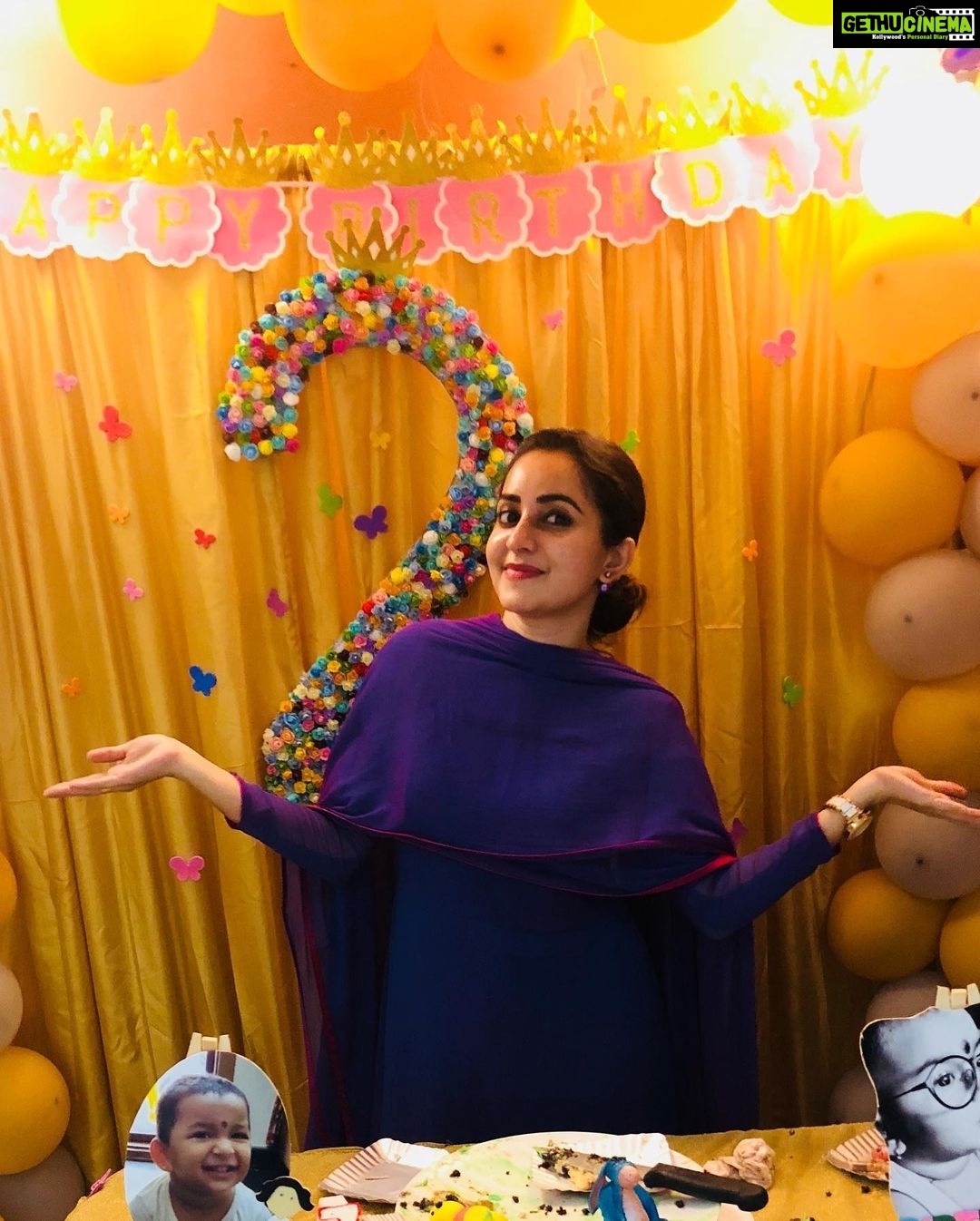 Bhama Instagram - #my niece # Aaradhya # turned 2 years old #B’day celebration 💃😇#family #love #everything Aleppey