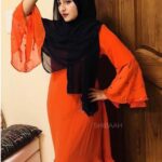 Bhama Instagram - Thank you sooo much @shibaah_ 🧡for the wonderful attire🧡#iffah @shibaah_ 💃