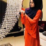 Bhama Instagram - Thank you sooo much @shibaah_ 🧡for the wonderful attire🧡#iffah @shibaah_ 💃