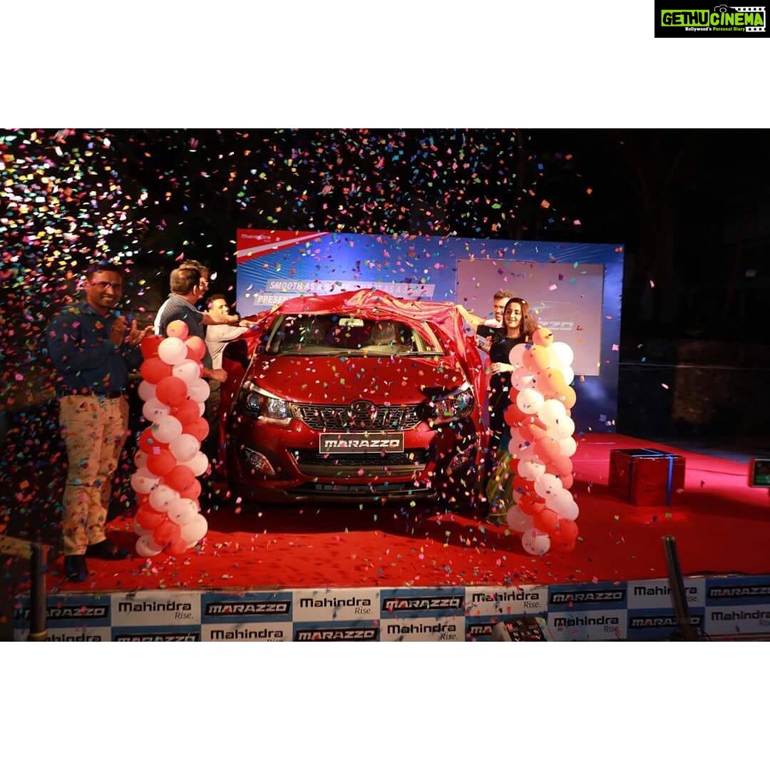 Bhama Instagram - Mahindra marazzo launch function @maria.tiya.maria 💜 Kottayam