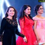Bhama Instagram - Kerala fashion league season 5, 2018 with my besties @anna_mary_cherian& @shritha_shivadas Wearing Ann Mary cheriyan’s beautiful bridal attire .feeling very happy to associate with my gorgeous designer Ann .💜”MIRA“💜her new designer store will launch soon and I am waiting for that awesome day. Love uuu Ann&Shridha😘 Crowne Plaza Kochi