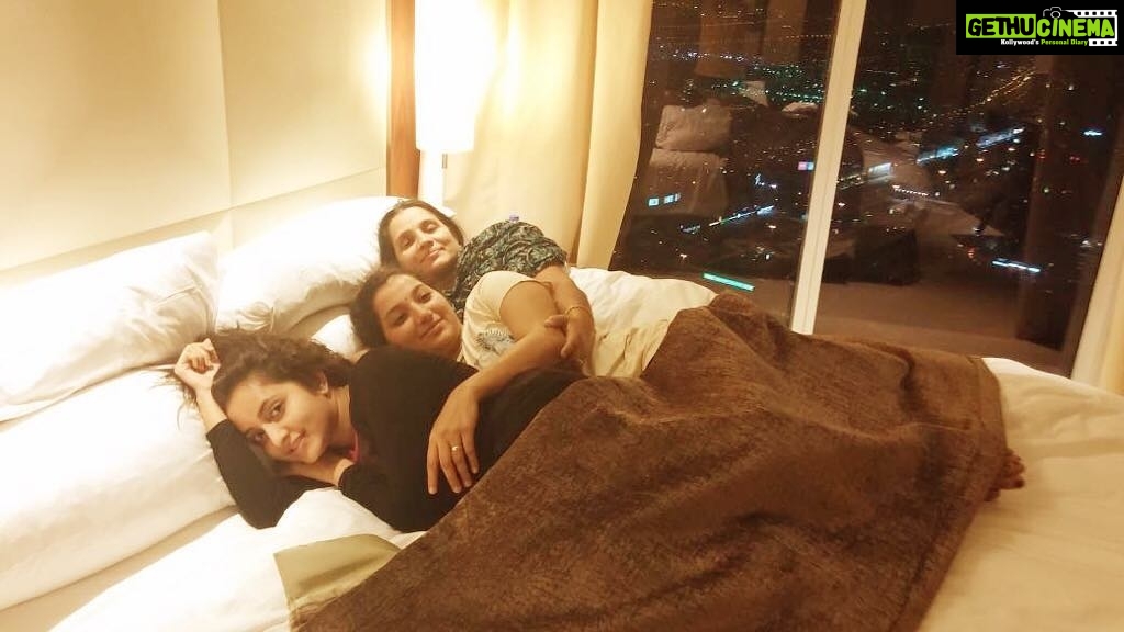 Bhama Instagram - #Family #A group experience of Love&Support 😘#Amma&second sissy❤️ Dubai, United Arab Emirates
