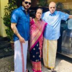 Bharath Instagram - 39 years of togetherness !! Happy wedding anniversary Appa amma .. love u both 😘#weddinganniversary #dad #mom