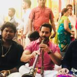 Bharath Instagram - It was fun learning nadhaswarum !! Amazing instrument !!