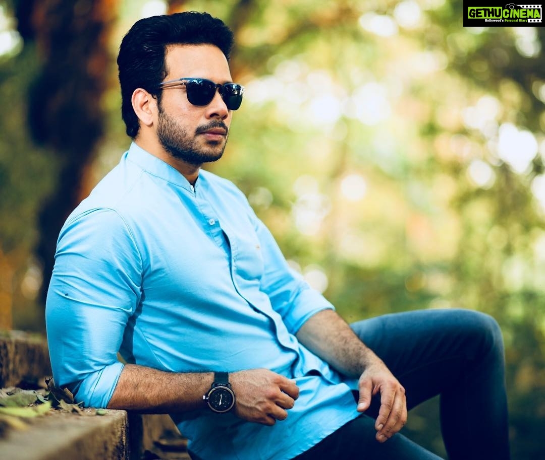 Bharath Instagram - In love with blue 😍 !! Happy weekend !! 😁😁