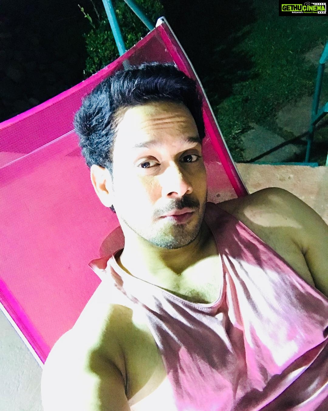 Bharath Instagram - Tired me !! Yes I need some sleep 🛏 !! Night shoot for movie 🎥 “8” .. #actorslife #night #shooting