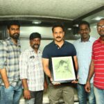 Bharath Instagram - Thank you team “kaalidas” for this wonderful hand drawn pencil portrait !! It’s been a great journey playing as a cop !! First look and audio coming soon !!