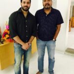 Bharath Instagram - I'm here in this industry as an actor only coz of this man standing next to me !! My mentor , my Guru !! #happybirthday "SHANKAR SIR" !! Luv u ... Amazing creator ..
