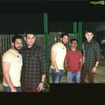 Bharath Instagram - Finally it's a wrap for #spyder !! Pleasure working with super star MAHESH garu and fab director namba ARM sir !!! Finally a pic with 2 big guns 😀.. Audio to be released soon !!