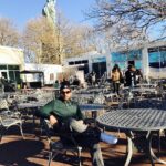 Bharath Instagram – Chilling scenes behind Statue of Liberty !! New York # manhattan