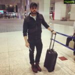 Bharath Instagram - Posing like a zombie @dubai airport !! Midnight flights 😷😷