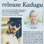 Bharath Instagram - Write up on news today regarding #kadugu !!