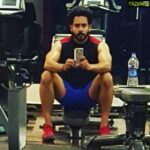 Bharath Instagram - Bad selfie# blur# yet fun to do gym selfies !!