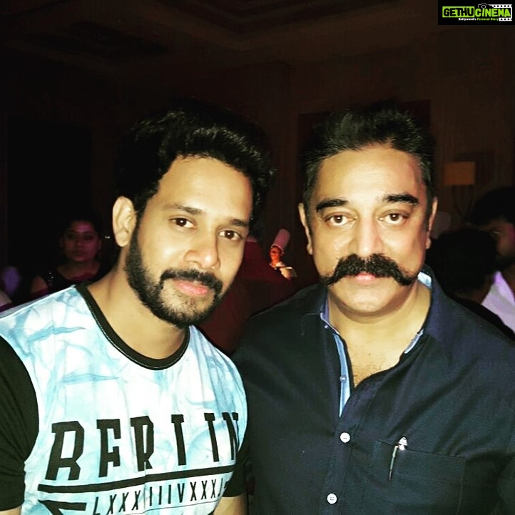 Bharath Instagram - Wishing the legendary kamal sir a very happy birthday !! It's was an amazing last nte !!!