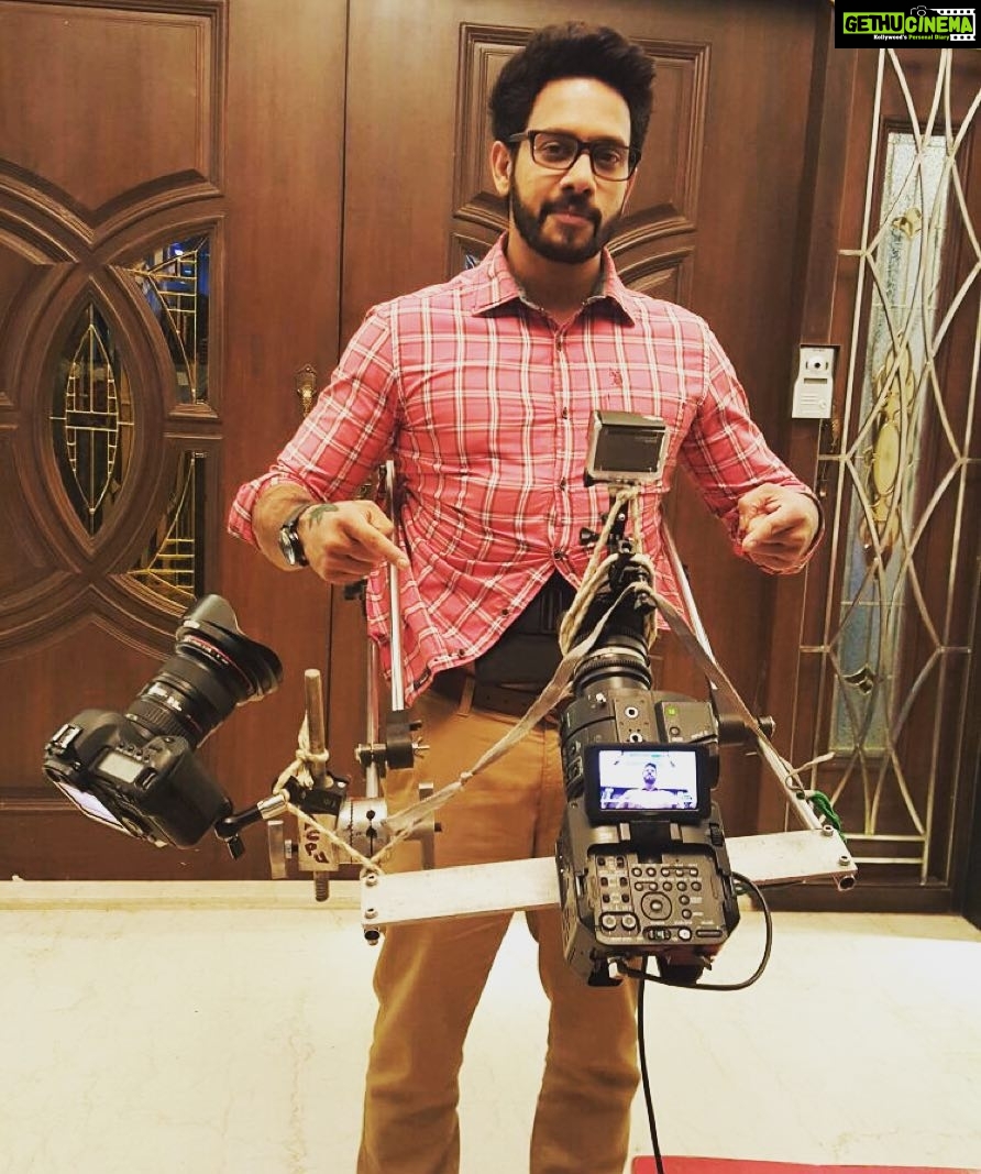 Bharath Instagram - On spot location click !! #simba nite shoot.. 3 cameras at one go .. Heights of technology 👏🏻