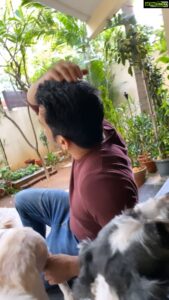 Bharath Instagram - Me time with nature and my 🐶 cuties!!