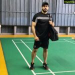 Bharath Instagram - Keep calm and smash hard !! The 🏸 attitude !! #blacklove #newarrival #sportsgear #loveforsport #stayfit