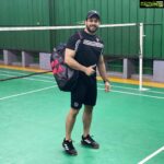 Bharath Instagram - Keep calm and smash hard !! The 🏸 attitude !! #blacklove #newarrival #sportsgear #loveforsport #stayfit