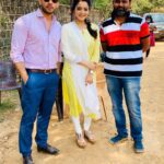 Bharath Instagram - Happy faces !! Welcoming @jananiiyer #yakkaithiri #movie #shooting #fullswing