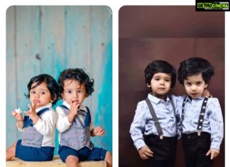 Bharath Instagram - Time flies so quickly that I can’t believe u naughty fellas have become 2 year old !! But all that is forgotten because u both are just too cute and have brought so much of happiness and joy into our lives !! Happy 2nd birthday my little fellas !! 😘#happybirthday #aadhyan #jayden #happiness #joy