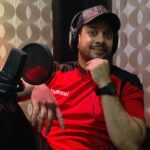 Bharath Instagram - Dubbing in full swing for #naduvan !! Sneak peek out tommrw !! 😀