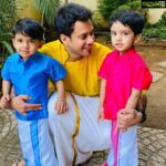 Bharath Instagram - Happy Pongal everyone !!! #pongal #aadhyan #jayden #célébration
