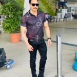 Bharath Instagram - Off to Mumbai !! ✈️ RADHE !! #radheeid2020 #travel #actorslife Kamaraj Domestic Airport, Chennai