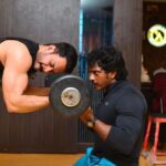 Bharath Instagram - Back to my “DEN” at “WORLDS GYM”. After some hectic promotions and travelling feeling great to sweat it out post brilliant biceps workout !! Thanks @siva.worldgym . Worlds GYM