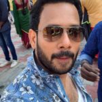 Bharath Instagram - Fun moments at the shooting spot !! Title yet to be decided . #actorslife #songshoot #hot #lovemyjob Sri Bhagavathi Cinemas