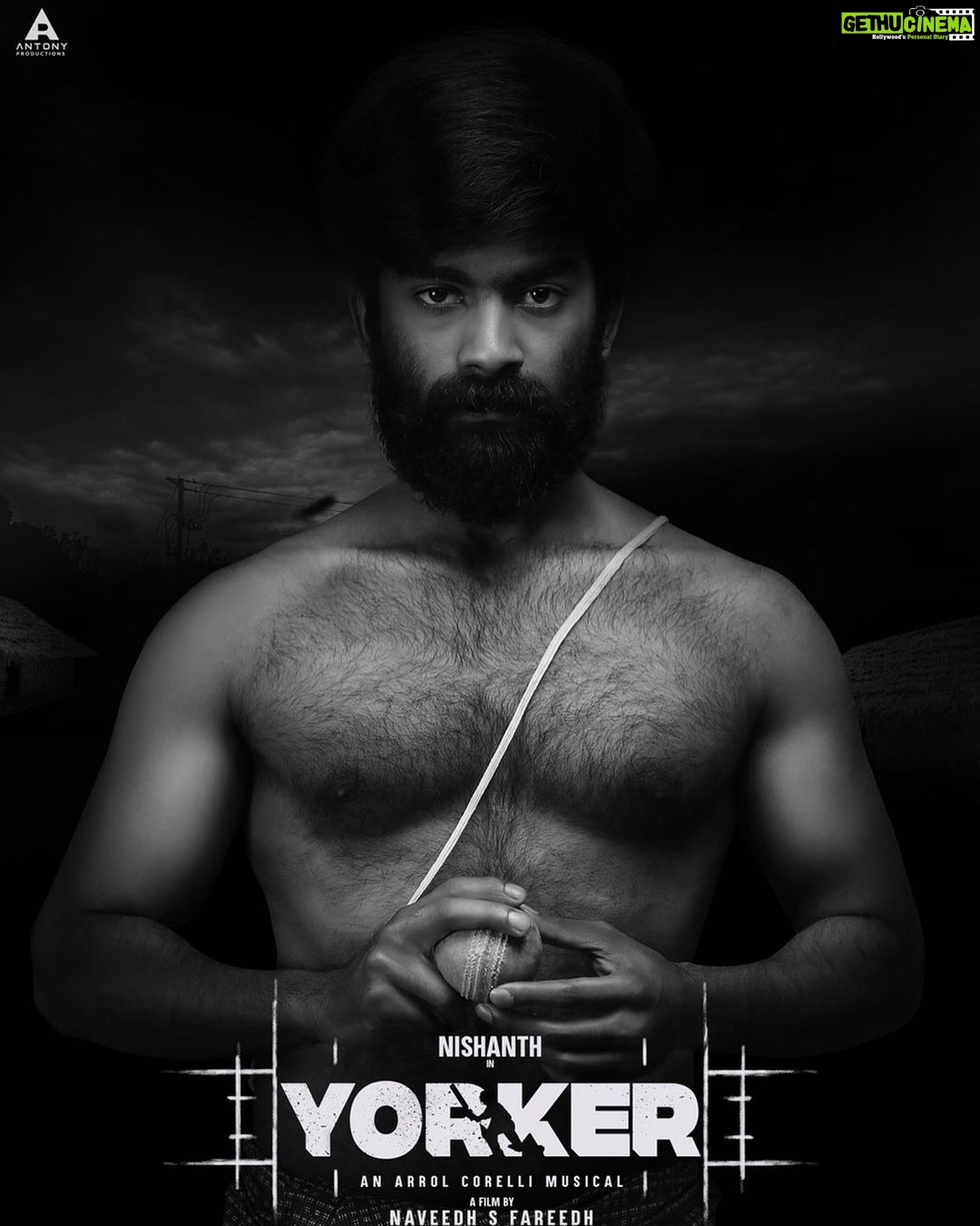 Bharath Instagram - Happy to share the interesting first look of “yorker”. Wishing this young team all the best !!