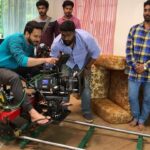 Bharath Instagram – Switching roles !! Passion for cinematography 🎥🎥🎥. On the sets of “Kshanam” next lined up in Malayalam !! Shooting in progress .. #location #fun #cinemotography Kuttikanam
