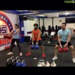 Bharath Instagram - THE THREE MUSKETEERS!! 😁😂😈 . Amazing killer session at F45 !! The “Red 💎 “ #lategram #yesterday #fitness #latepost #positivity