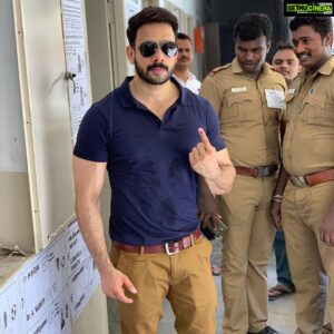 Bharath Instagram - Duty performed !! Have you ?? #responsibility #vote #myrights #tnelections2019