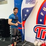 Bharath Instagram - Perfect place to refresh and renew and kill calories in between some hectic promotional schedules !! “F45”is the place 💪🏻💪🏻😀 Nungambakkam, Tamil Nadu, India