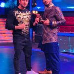 Bharath Instagram - Look whom I bumped into yesterday !! Mr juju🤩🤩 !! “BOYS” are back and had an amazing shoot at dance vs dance !! Lovely meeting up with Nakul darling 😘.#promotions #simba #jan25 #colourstamil