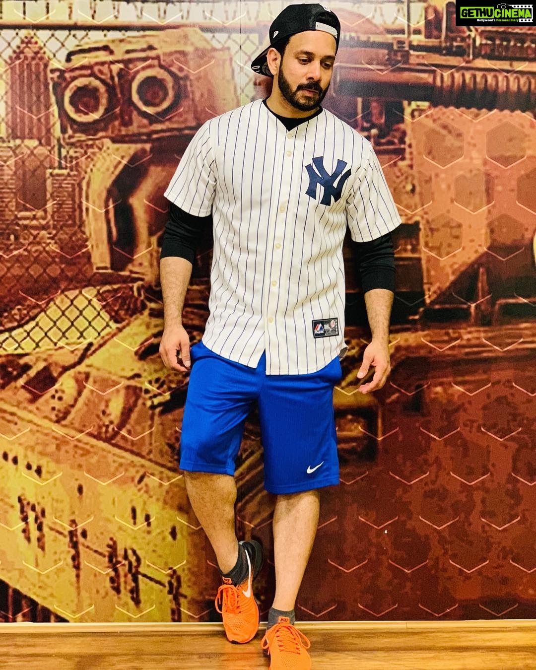 Bharath Instagram - Baseball swag !!! 💪🏻🤓.. #selfmusing
