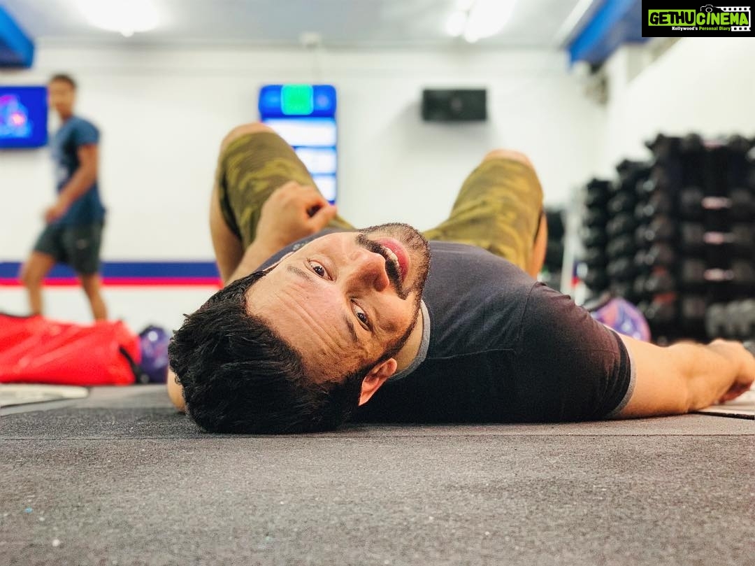 Bharath Instagram - Back to my den !!! Feeling relished !! #f45 #functionaltraining #positivevibes