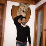 Bharath Instagram – Grumpy tiger and funny me !! 👽🐅😈#happywenesday