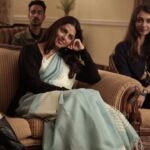 Bhumika Chawla Instagram – Smiling looking at someone 😊 on the  sets of Bhram .. sab bhram hai 
@kalkikanmani , @sangeethsivan @sanjaysuri @zee5premium
