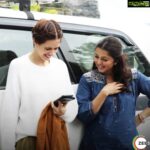 Bhumika Chawla Instagram - How would you caption this photo 🌸 from the sets of sab Bhram Hai @kalkikanmani @sangeethsivan @zee5premium @sanjaysuri . #sab bhram hai