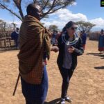 Bhumika Chawla Instagram - Last year in Africa with Masai tribe , Masai Warrior 🌸
